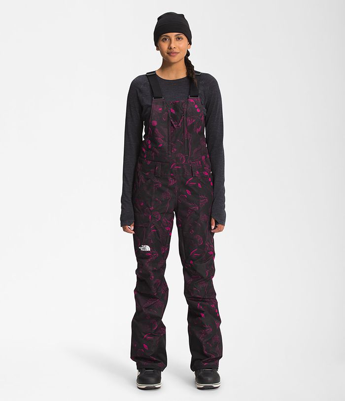 Pantalon Nieve The North Face Mujer Rosas/Negras Freedom Bib 41269PQIO